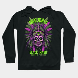 Brujeria Native American Psychedelic Skull Hoodie